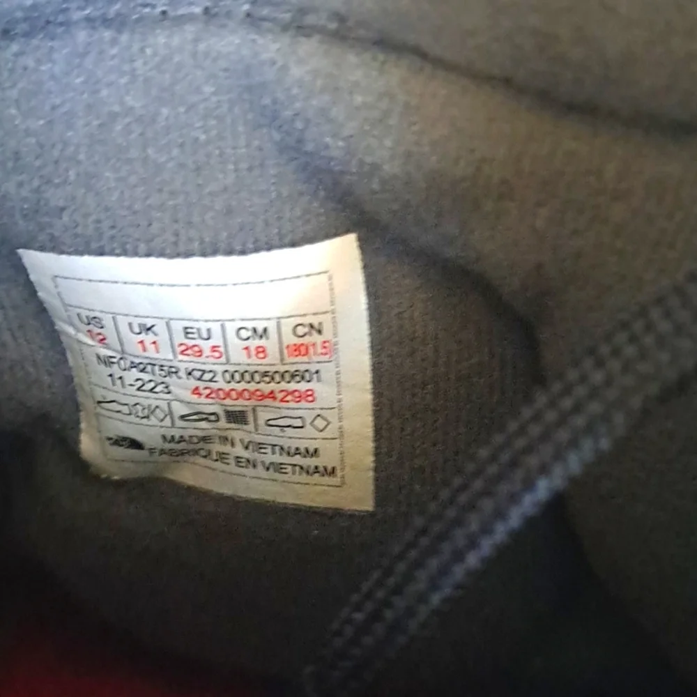 The North Face Youth Boys Size 12 Chilkat Lace II Boots New in Box - Picture 9 of 16